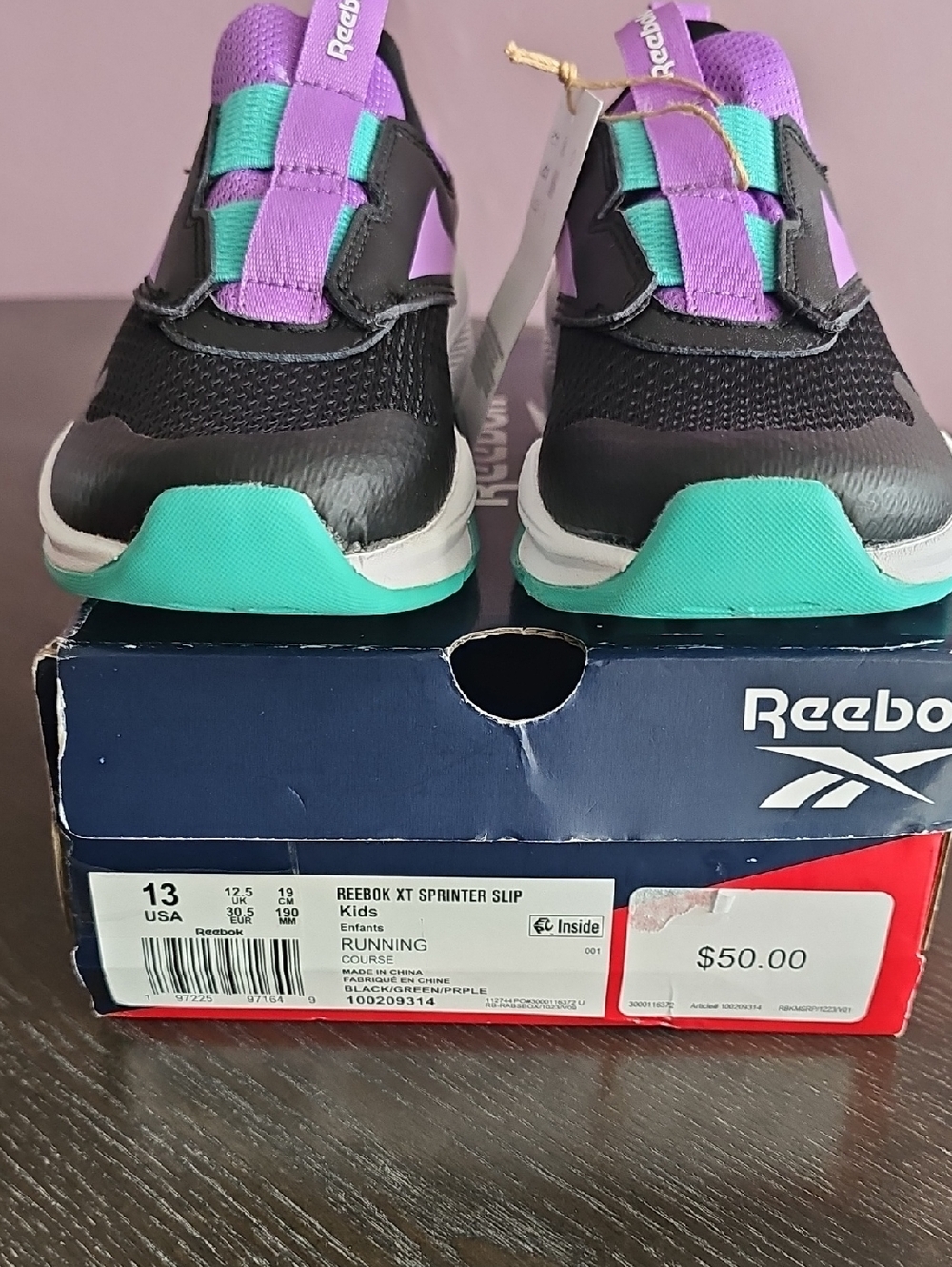 Reebok Xt Sprinter Slip Little & Big Kids. Size Variuos (607) Unisex - Picture 7 of 10